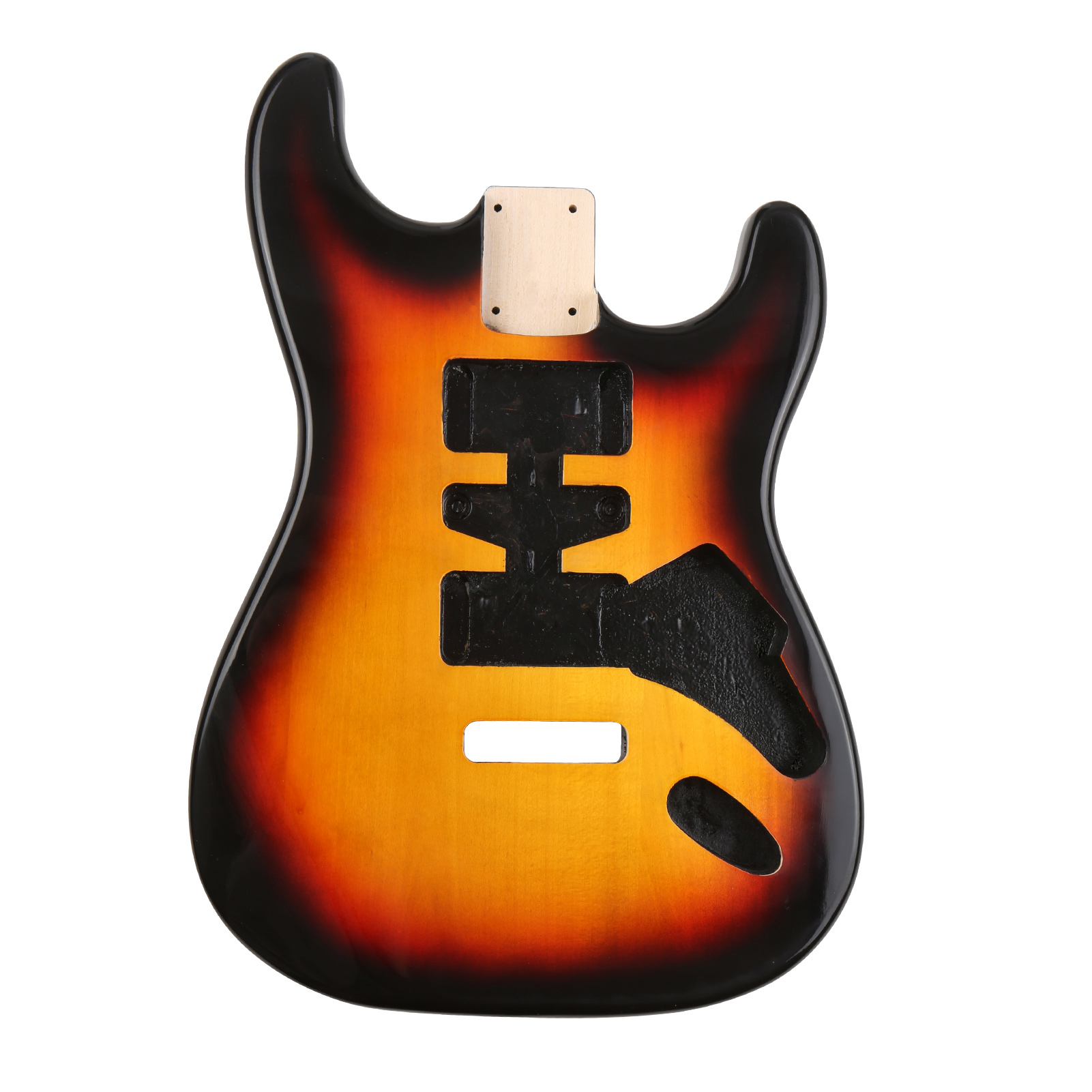 Muslady ST01-TM Unfinished Handcrafted Guitar Body Candlenut Wood Electric Guitar Body Guitar Barrel Replacement Parts