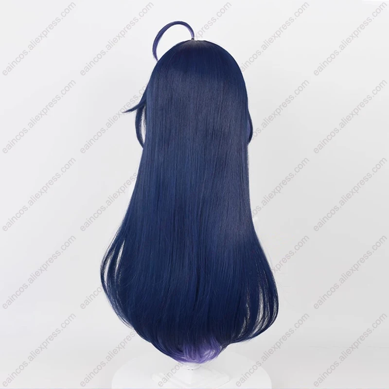 a Cosplay HSR Wig cm Seele Long Dark Blue Mixed Purple Wigs Heat Resistant Synthetic Hair s
