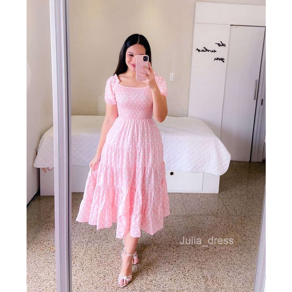 2024 Spring/Summer New Dress Art French Fresh Print Fashion Womens Wear