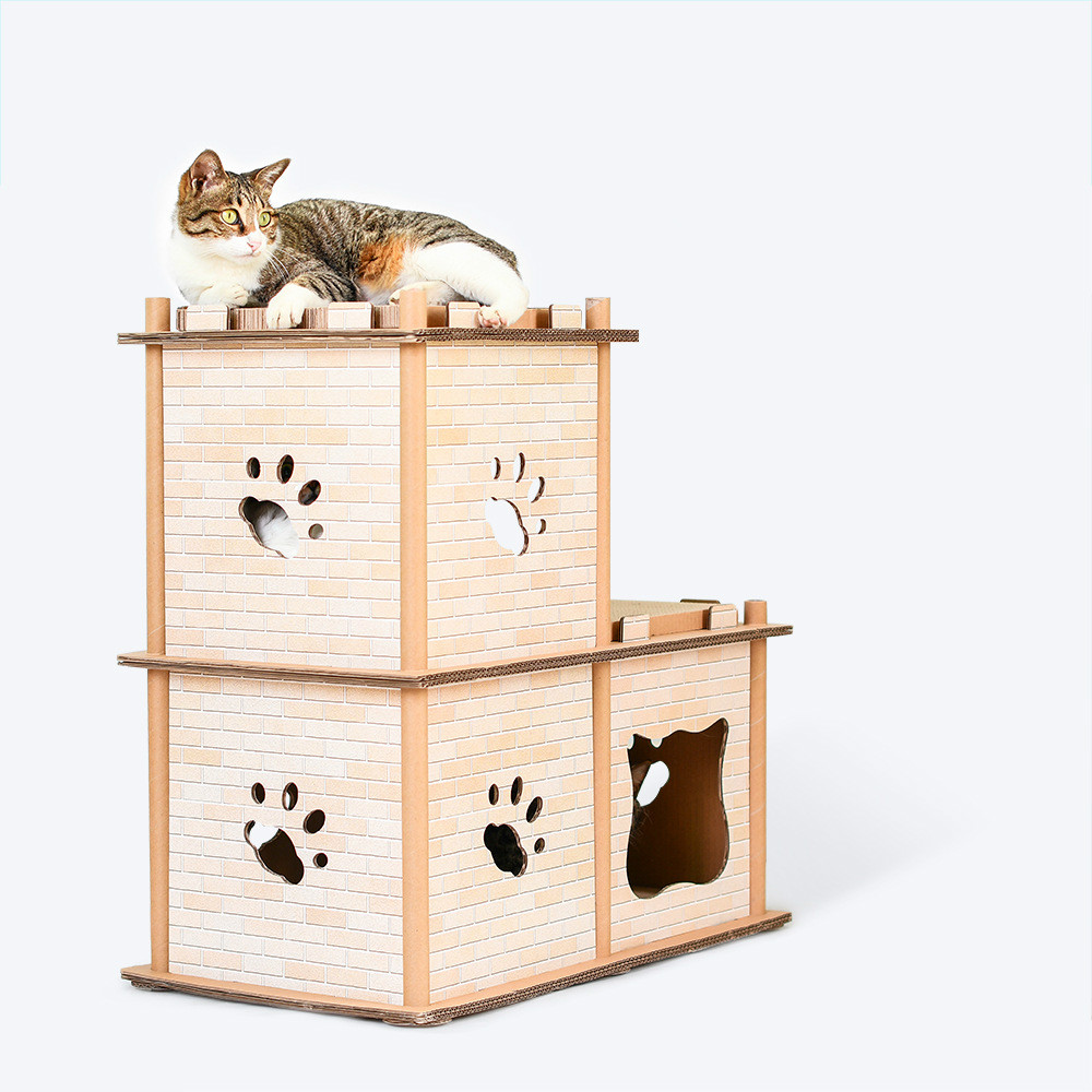 Corrugated Cat House, Creative, Large, Climbing Frame, Scratch Board, Claw Toy, DIY, 2 Layers