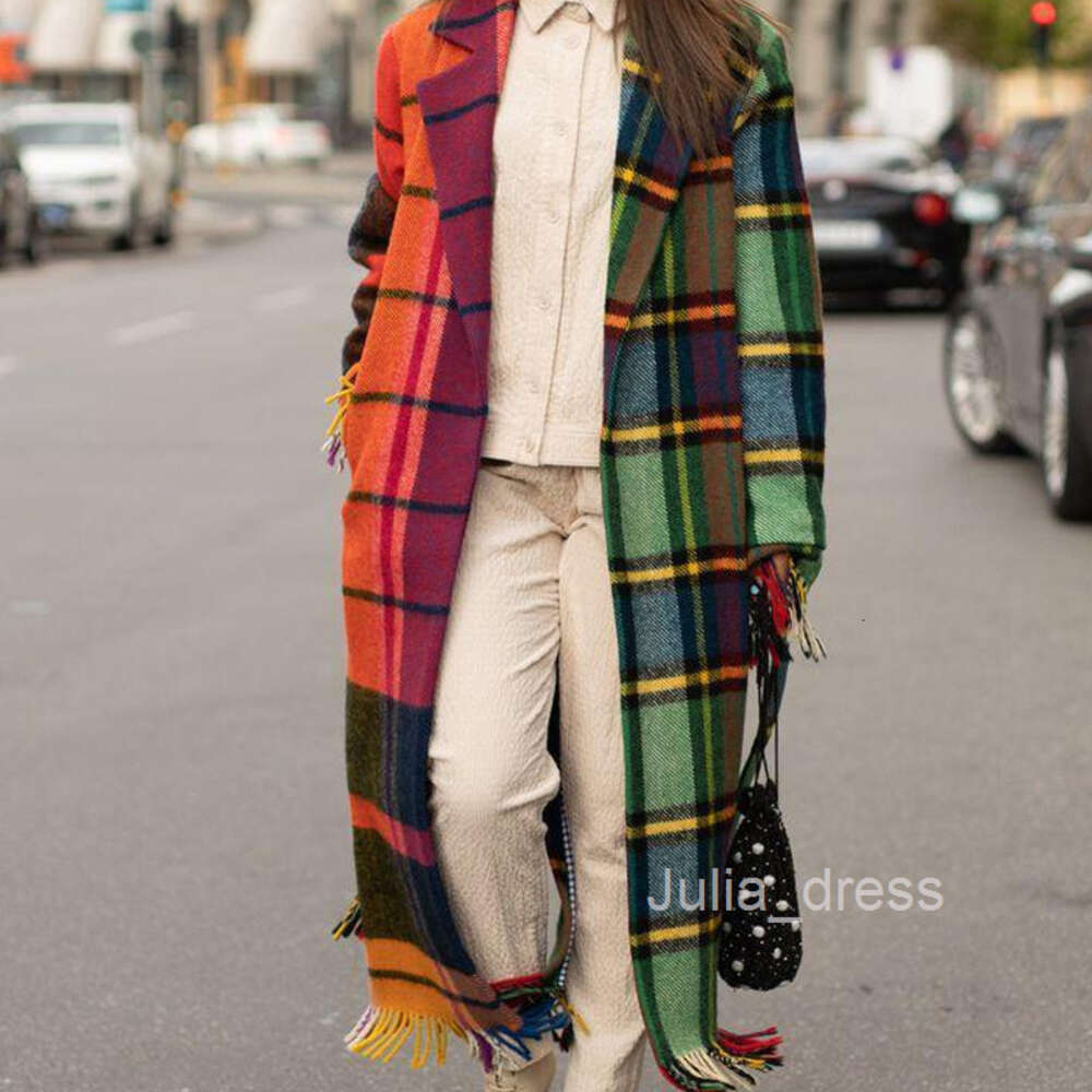 Autumn 2023 Womens New Long Sleeve Hooded Coat Printed Dragon Phoenix Woolen Coat