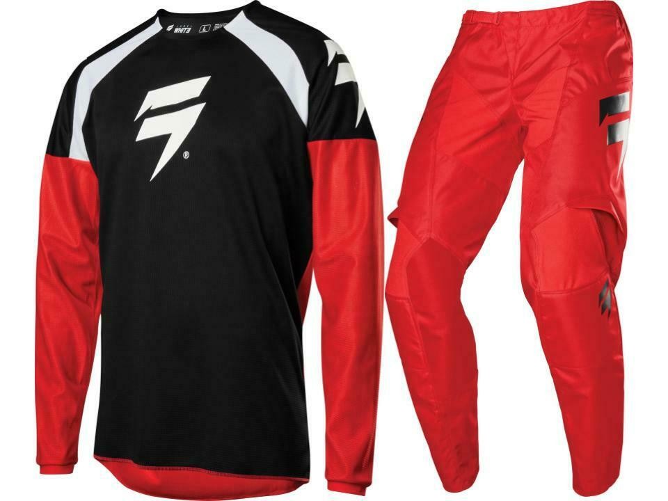 Adult Motorcycle Dirt Bike Suit MX 3LABEL Motocross Gear Set Jersey/Pants Gold Shift Vega LE Endurance Racing Whit3 Jersey Set