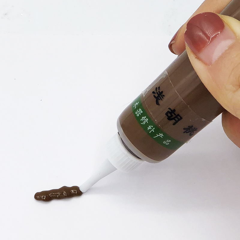 18g Shallow Walnut Paint Furniture Paint Wood Furniture Repair Paste for Wood Door Floor Refurbish Scratch Hole Cracks Remover