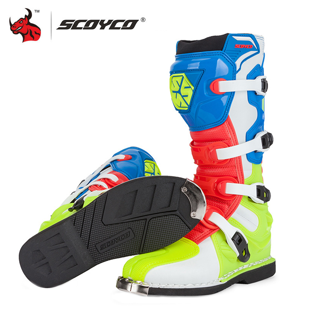 SCOYCO Motorcycle Riding Safety Protective Boots Anti-drop Motocross Boots Windproof Motorcycle Boots Motorcycle Accessories