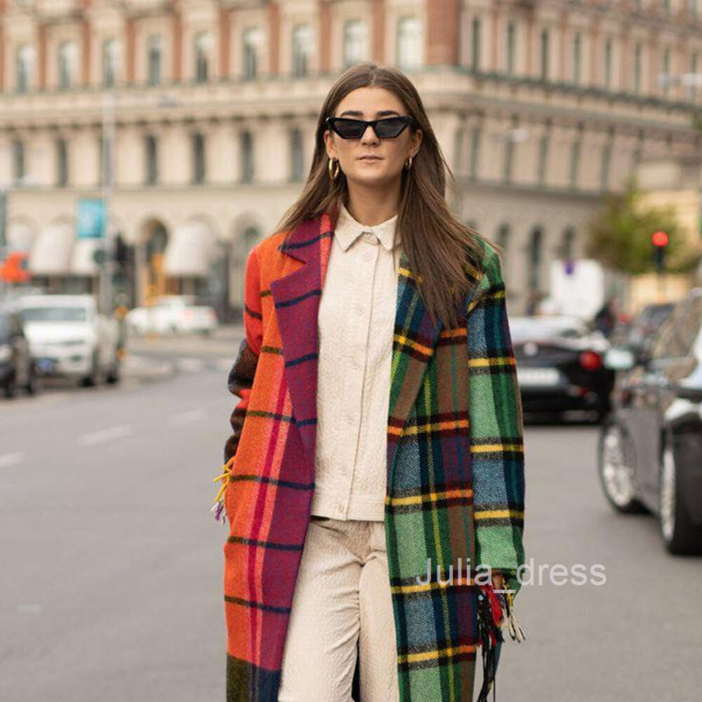 Autumn 2023 Womens New Long Sleeve Hooded Coat Printed Dragon Phoenix Woolen Coat