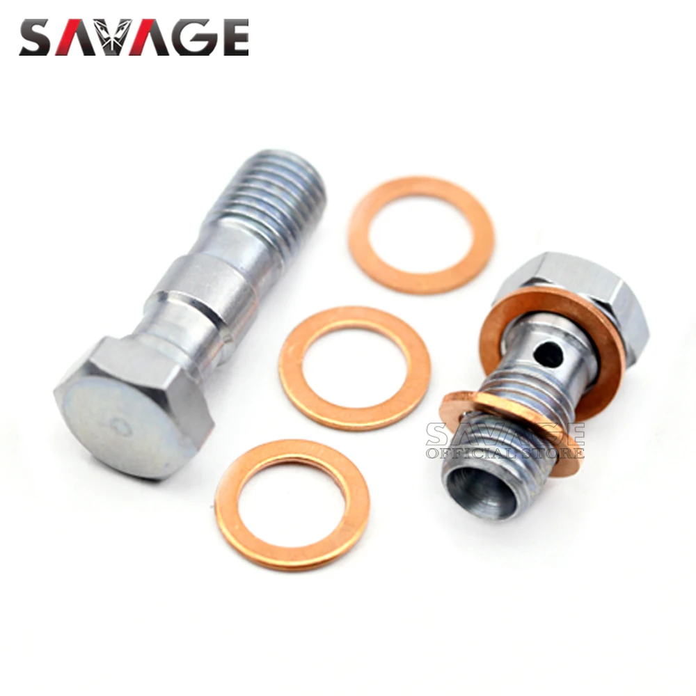 M10 x 1.0 Banjo Bolts Front/Rear Brake Master Cylinder Screws Hose Caliper Bolt Hydraulic Clutch Motorcycle Accessories 10mm