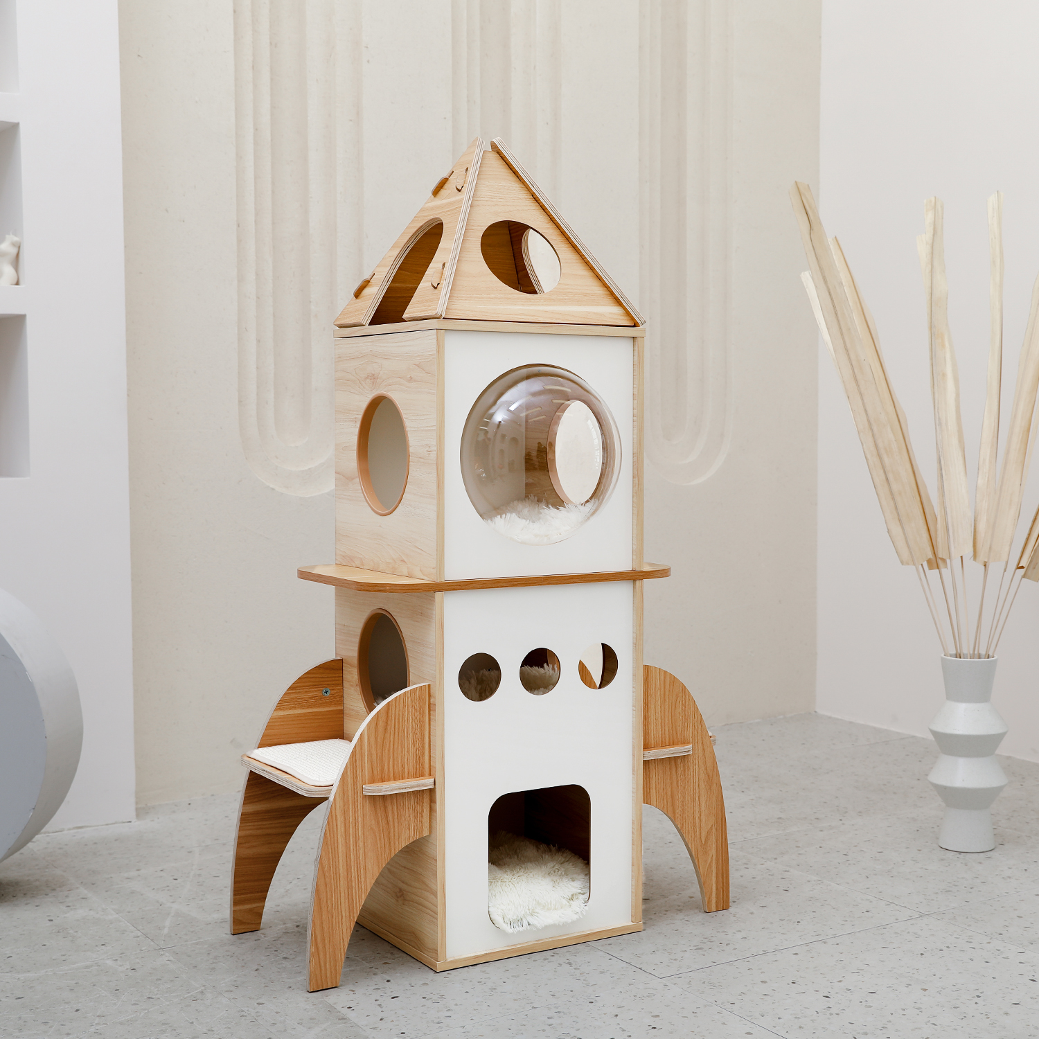 Fast Delivery Cat Tree House Plush Condo Scratching Posts for Cat Kitten Climbing Tree Toy Activity Protect Furniture Cat Towers