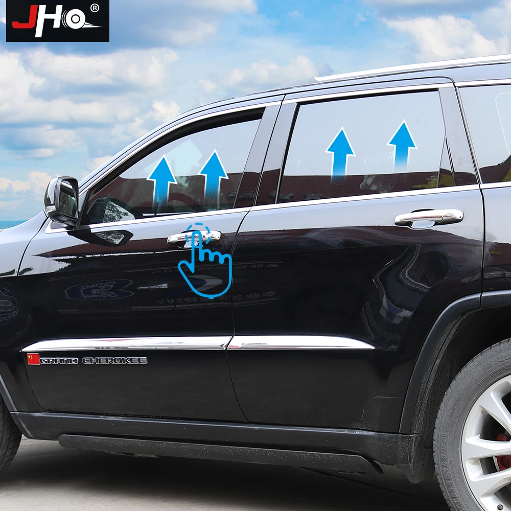 JHO Automatic 4-Door Car Power Window Closer Module Kit For Jeep Grand Cherokee 2014-2020 15 2016 17 2018 2019 WK2 Accessories