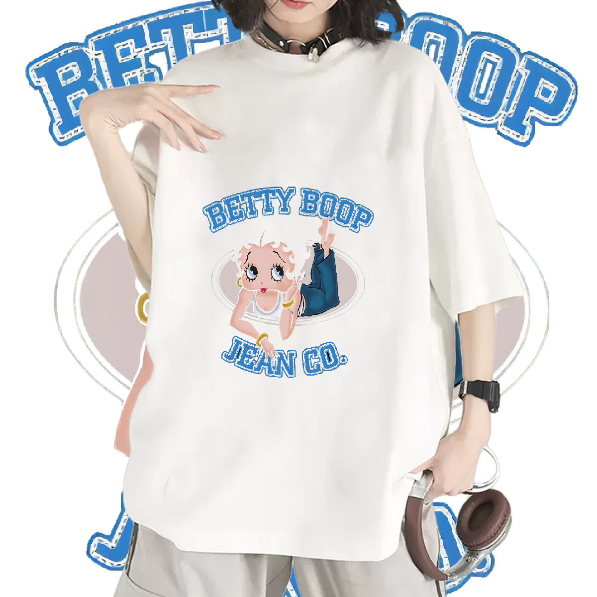New Women T Shirts Cotton O Neck Short Sleeves Black Oversized Tee Shirt Street Woman Tshirt