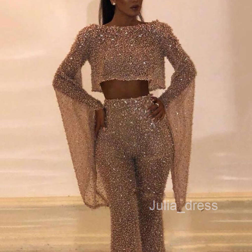 2024 Summer New Womens Sexy Long sleeved Open Back jumpsuit Open Waist Top and pants