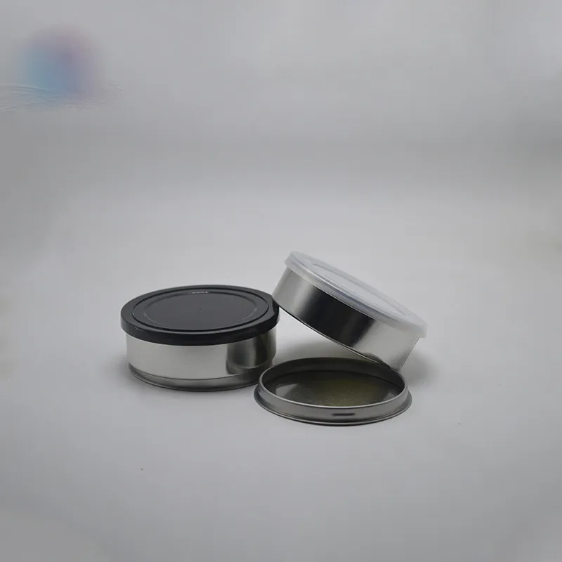Hand Closed Strain Tin cans handed sealed smart bud jar for dry herb wer packaging Tuna Can Hoop Ring FY8733 0528