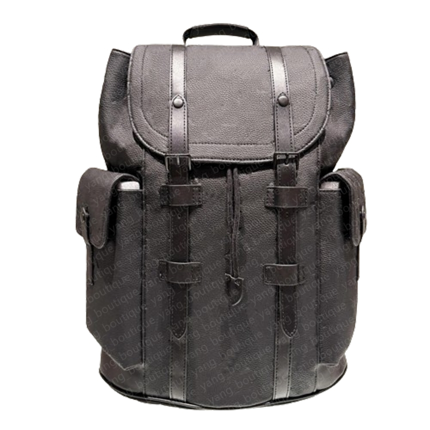 designer backpack Black embossed unisex travel backpack fashion Grey Samurai Double Side Pocket cow leather edging duffel bag Water Ripple backpack