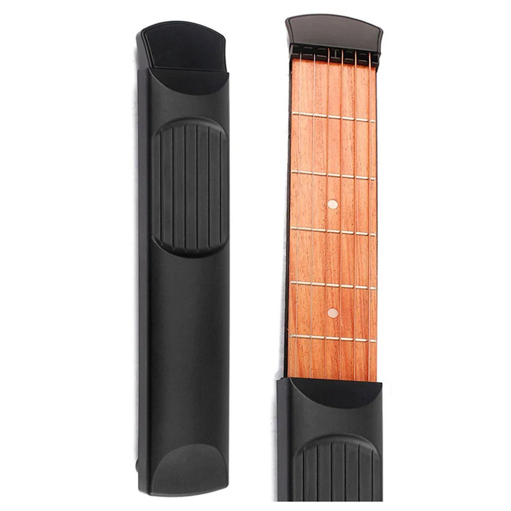 Pocket Acoustic Guitar Practice Tool 6 String Fingerboard 6 Fret Chord Trainer Portable Beginners Guitar Lover