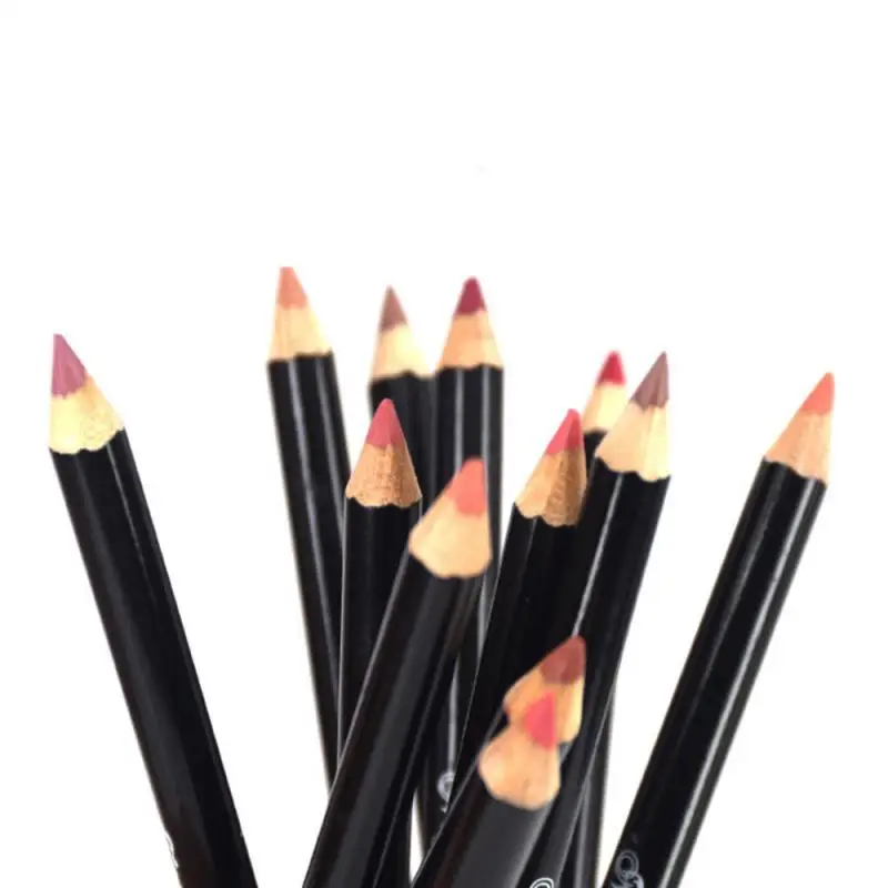 f fad Color Matte Lipstick Pencil Long Lasting Lip Liner Veet Lips Makeup Cosmetic Maquille Women Beauty Make Up Can Be Cut s