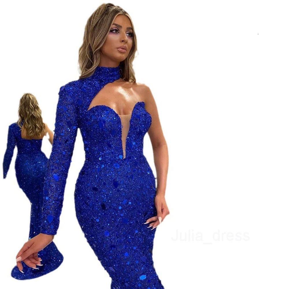 2024 Womens Autumn New Dresses Elegant Banquet Performance Long Fishtail Slim Evening Dress