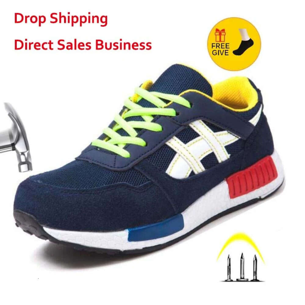 Ddmyoutdoor Men Women Safety Steel Toe Work Shoes Flats Casual Protective Footwear Sneaker Protect Construction Safety Mens Work Boots