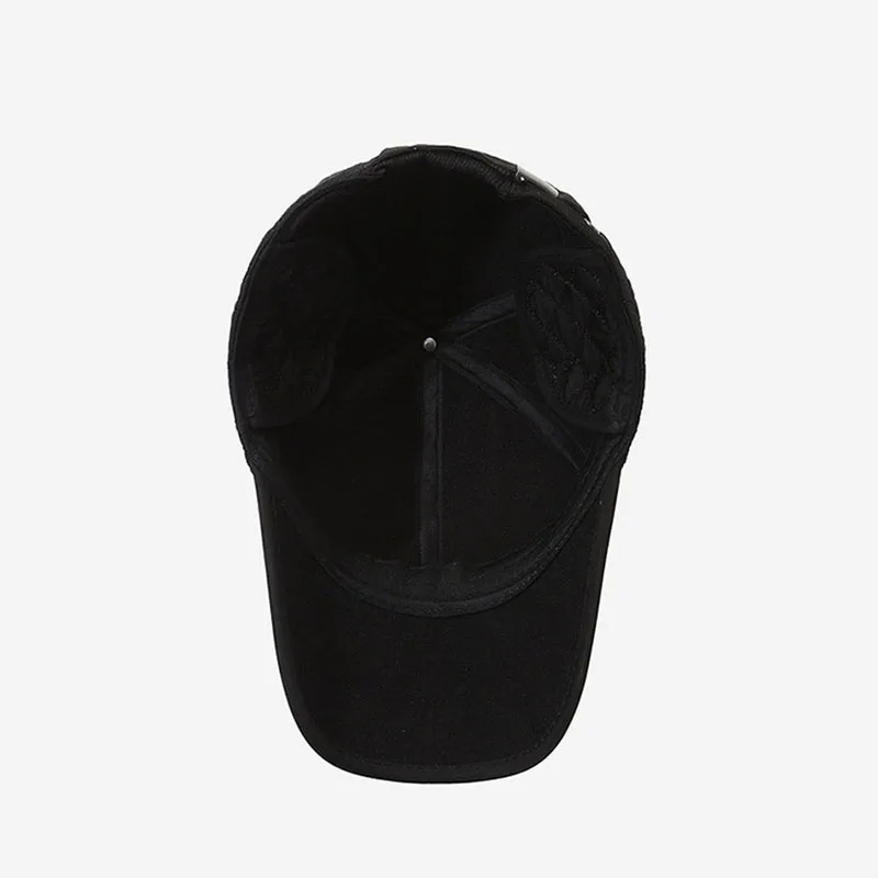 Autumn Winter Men Fashion Warm With Ear Muffs Baseball Cap For Male Outdoor Adjustable Earmuffs Hat For Dad Thickening 240528