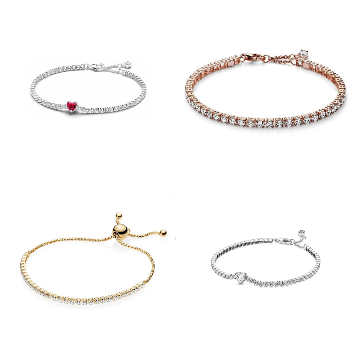 designer tennis bracelet luxury bracelets fashion jewelry men 18K rise gold silver tenis bracelet iced out chain fashion jewelrys for women party christmas gift