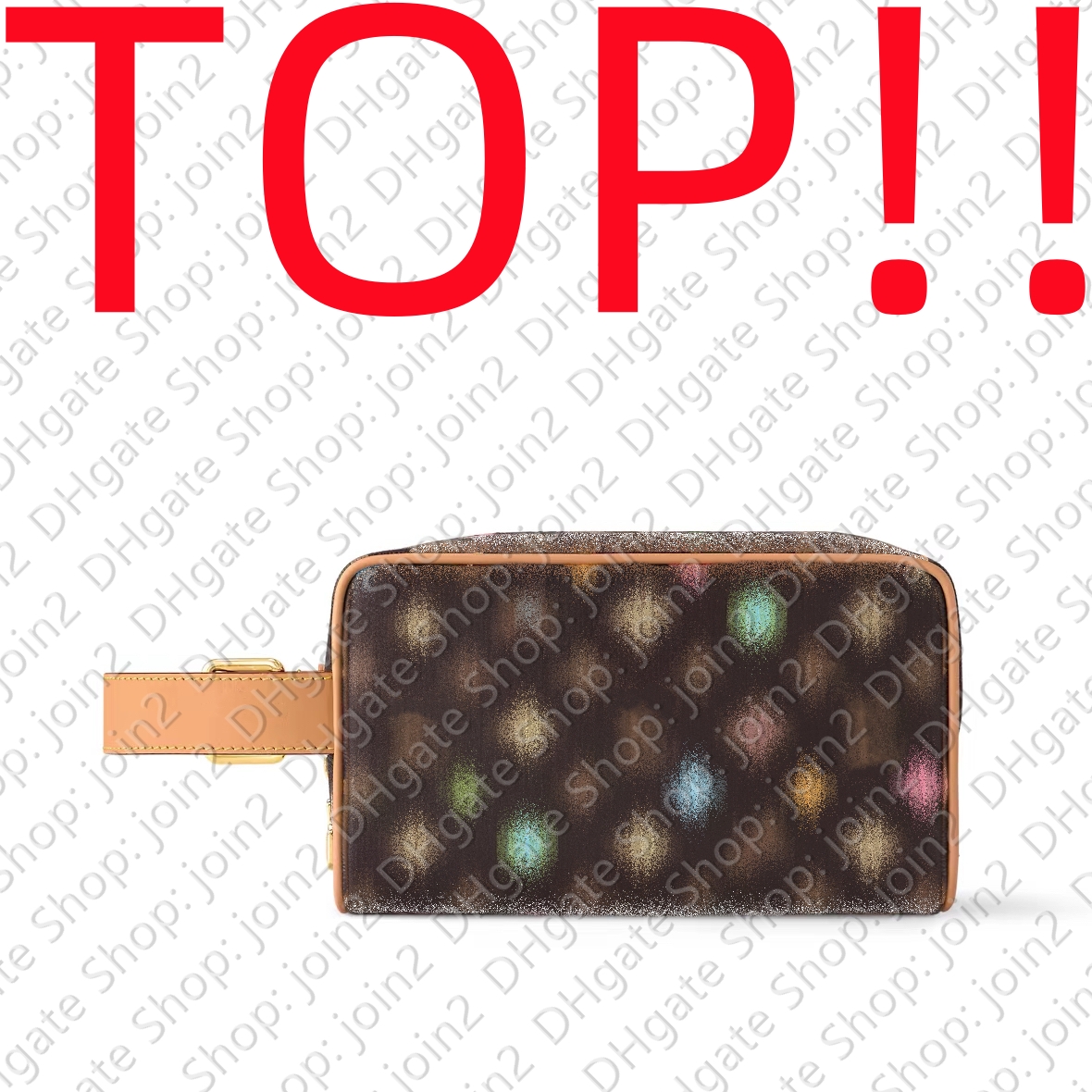 Travel Cosmetic Case TOP. LOCKER DOPP KIT Designer Toiletry Pouch Handbag Purse Hobo Satchel Clutch Tote Crossbody Shoulder Bag Pochette Accessoires