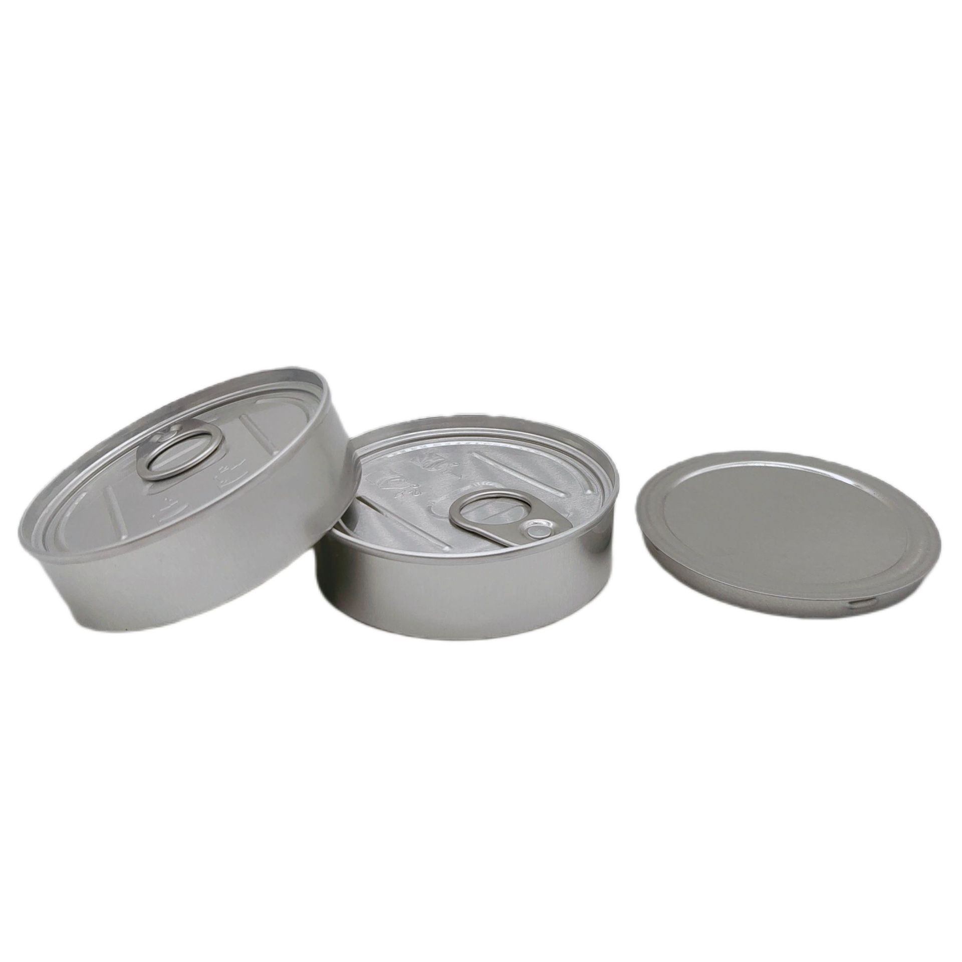 Hand Closed Strain Tin cans handed sealed smart bud jar for dry herb wer packaging Tuna Can Hoop Ring FY8733 0528