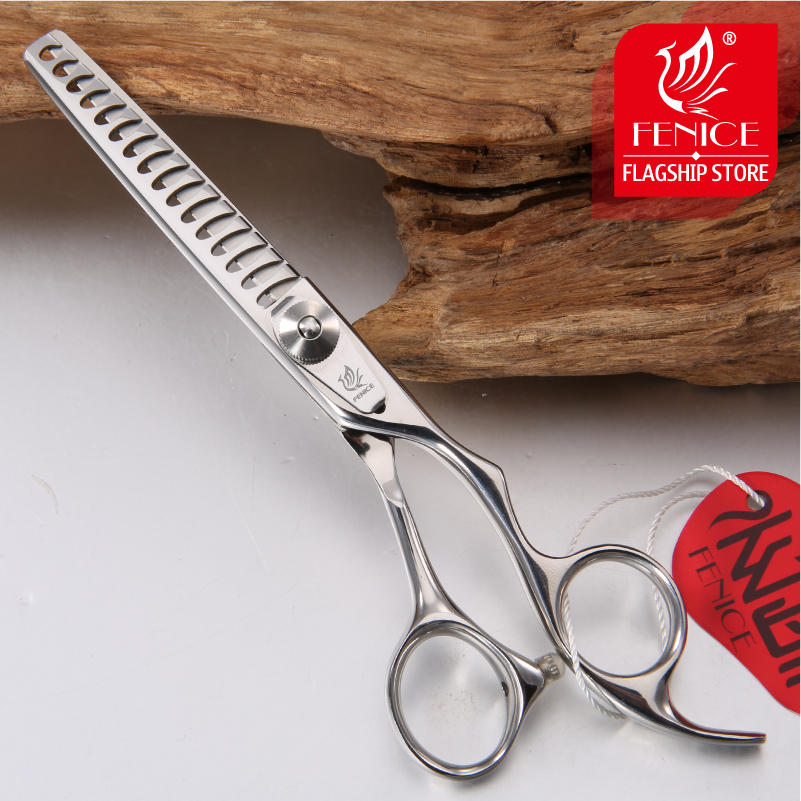 Fenice Professional Shears Dogs 6 inch 16 teeth 70% Thinning Scissors Pet Grooming Scissors Animal Haircut Supplier