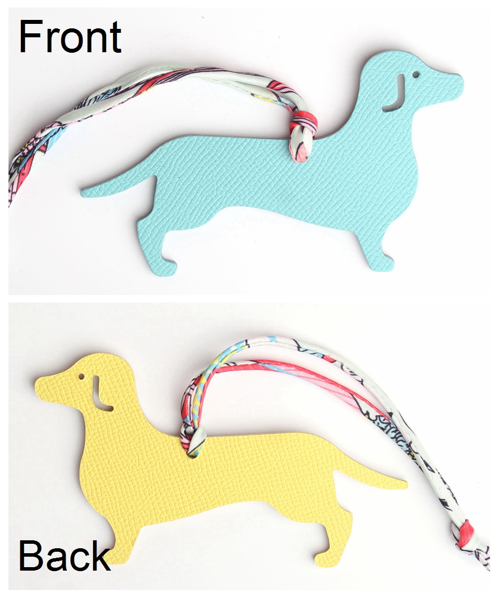 Double Faces Genuine Full Grain Leather Alligator Lucky Cat Puppy Dog Horse Keychain Backpack Pendant Animal Women Bag Charm