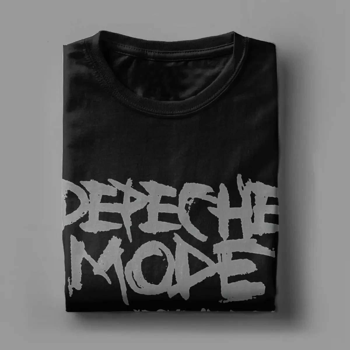 Depeches Cool Modes T Shirt Men 100% Cotton Hipster TShirt Round Collar Tees Short Sleeve Clothing Plus Size 240528