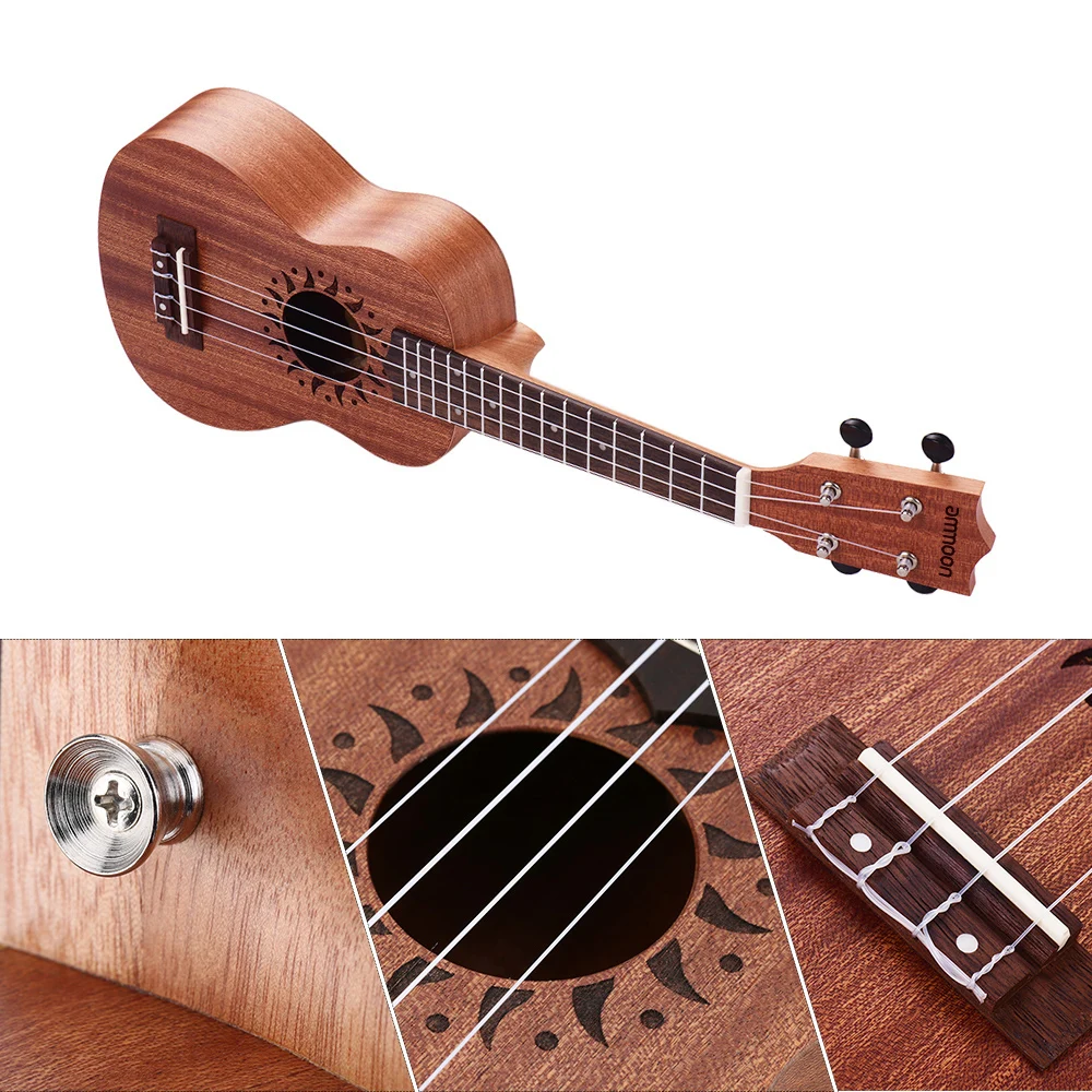 21 inch Ukulele Sapele Acoustic Ukulele 15 Fret 4 Strings Stringed instruments Guitar Music instruments mini guitar For beginner