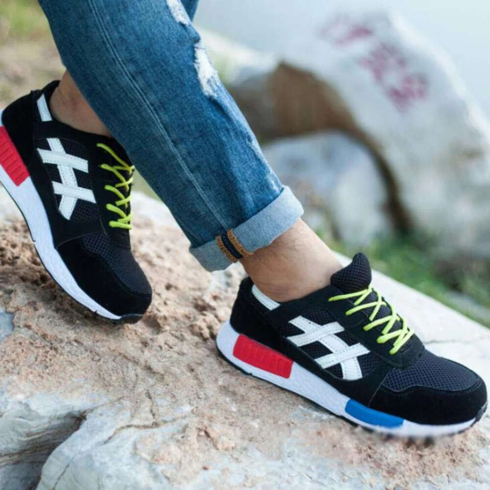 Ddmyoutdoor Men Women Safety Steel Toe Work Shoes Flats Casual Protective Footwear Sneaker Protect Construction Safety Mens Work Boots