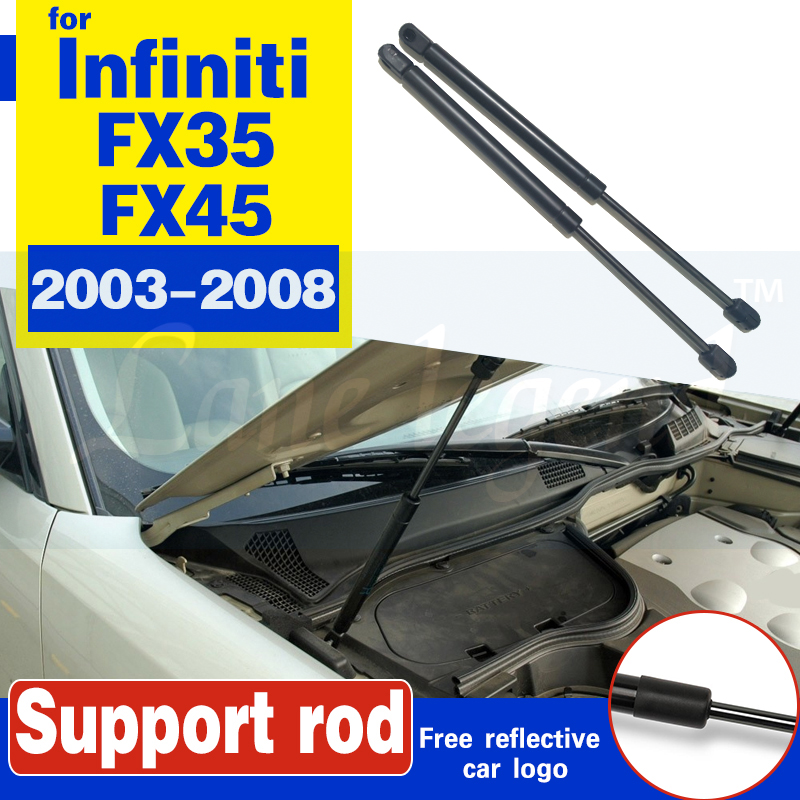 new 2 PCS Front Hood Lift Support Shock Struts for Infiniti FX35 FX45 2003 2004 2025 2005 2006 2007 2008