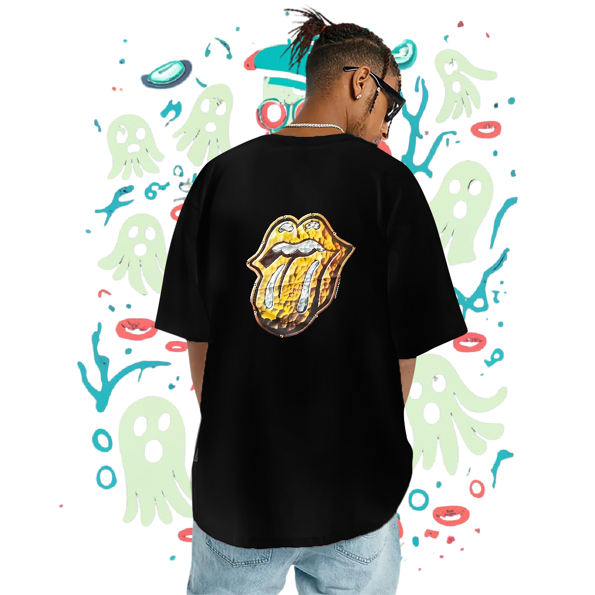 High Quality T Shirts Men Breathable Short Sleeve Hip Hop Street Tshirts DIY Printed 2024 Clothes