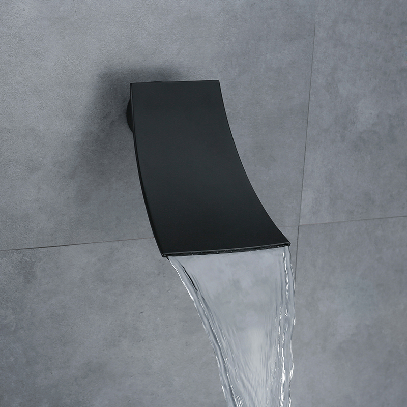 waterfall and rainfall shower head concealed brass bathroom square shower heads faucet LT-304B