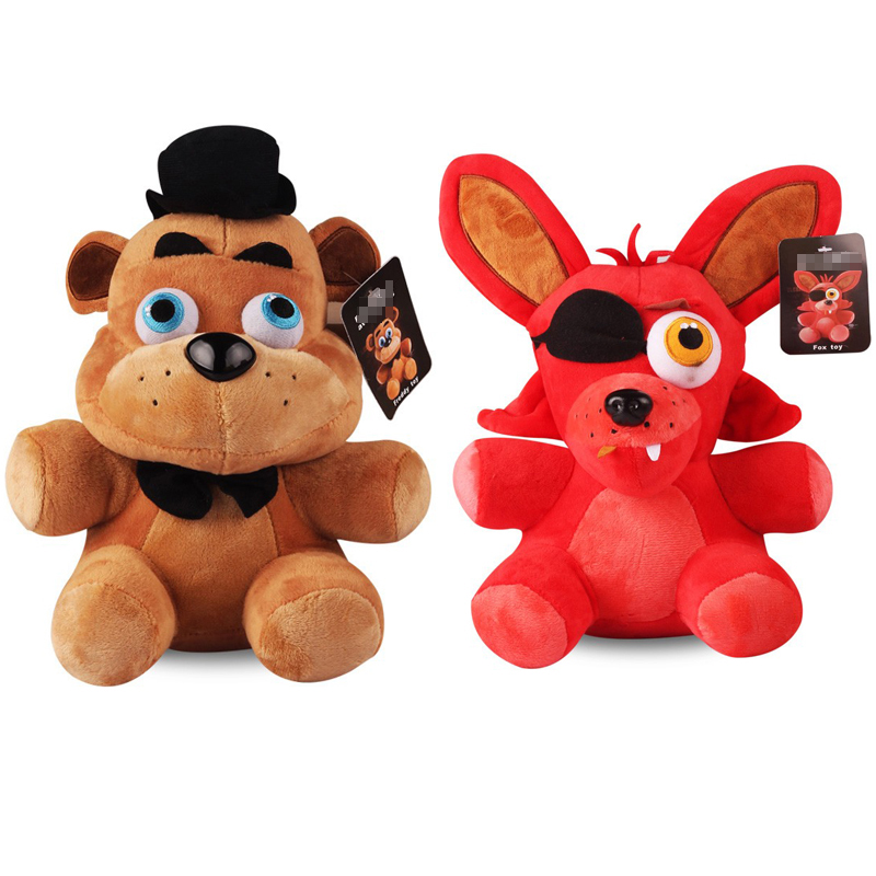 6 Style 18cm FNAF Plush Toys Freddy Bear Bonnie Chica Baby Ballora Foxy Plush Stuffed Toys Doll Gifts