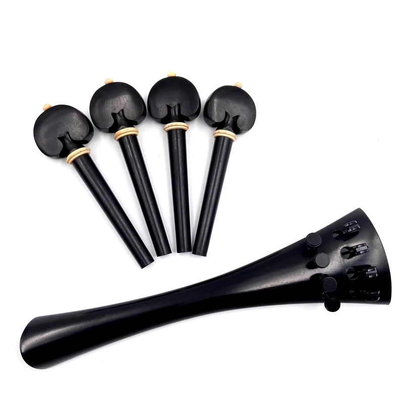Hand-made 1 set 4/4 Cello Accessories parts fittings,ebony/rosewood/Ox horn wood/snakewood/boxwood tailpiece&tuning pegs&tuners