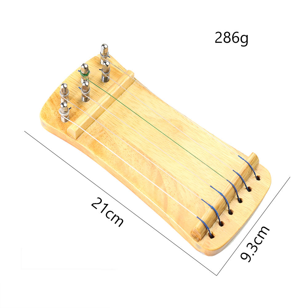 6 String Solid new 2025 Wood Guzheng Fingering Exerciser Practice Protable Guzheng Instrument Zither Finger Training Musical Instruments