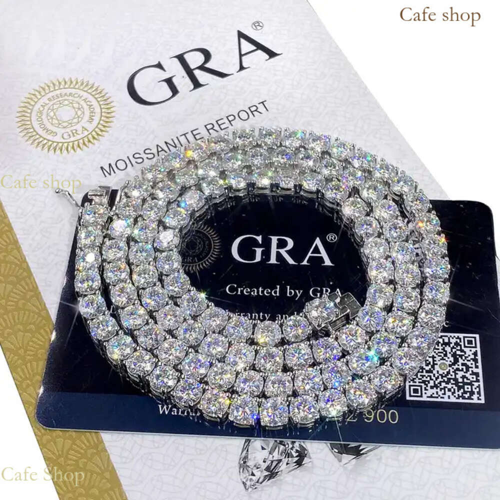 2mm 3mm 4mm 5mm 6.5mm High Quality Necklace Bracelet Tennis Chain Custom VVS1 Sparkg Moissanite with Sterg Sier
