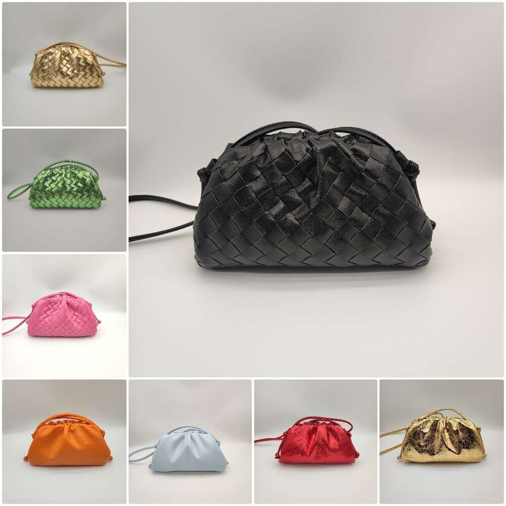 Designer Pouch Bag Premium Sheep Leather Mini Intrecciato Cloud Bag Full Range Of Colors Three Sizes Woven Clutch Bag