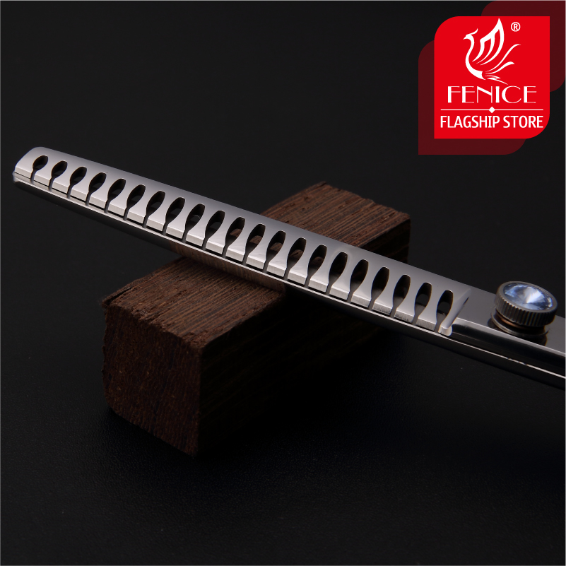 Fenice Professional Left Handle 7/7.5 inch Pet Dog Grooming Chunker Scissors Shark Shears Thinning Rate 75%