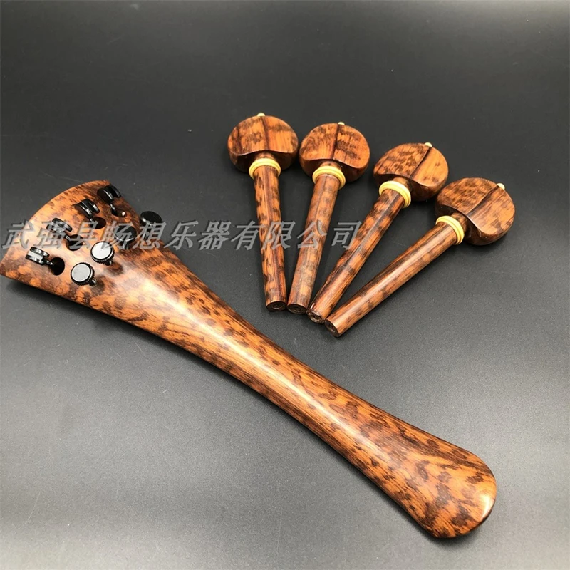 Hand-made 1 set 4/4 Cello Accessories parts fittings,ebony/rosewood/Ox horn wood/snakewood/boxwood tailpiece&tuning pegs&tuners