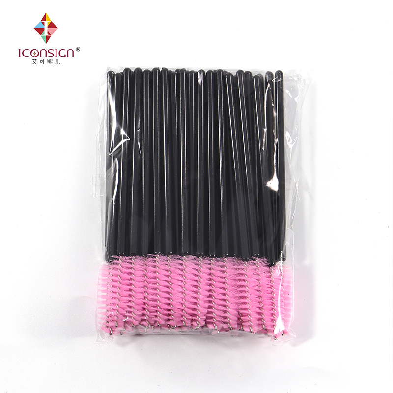 d Brushes Pieces Bag Soft Plastic Mini Disposable Eyelash Eyebrow Brush Wands Makeup Cosmetic Mascara Tools Length mm