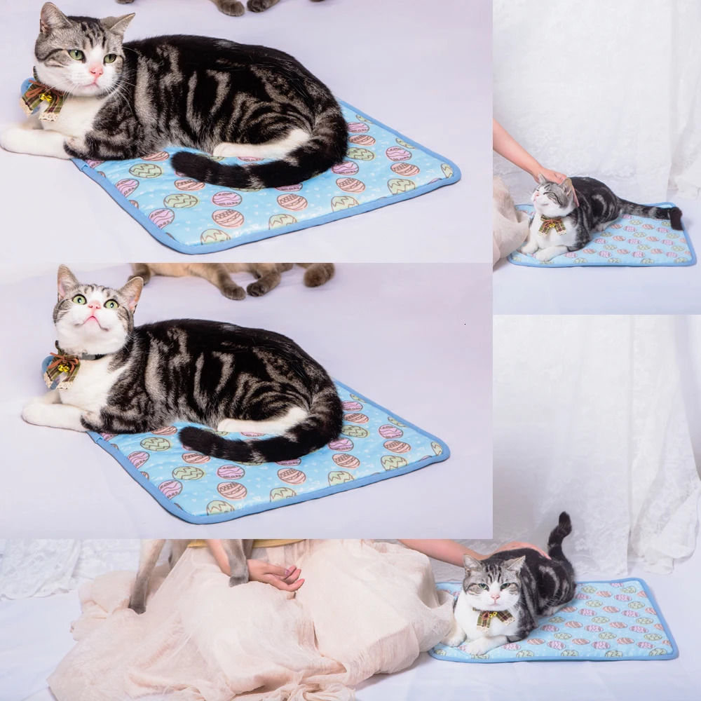 Super Cool Dog Cushion Cooling Summer Pet Ice Cushion Dog Cushion Cat Sleep Cool Bed Small Medium Large Dog S M L 240507