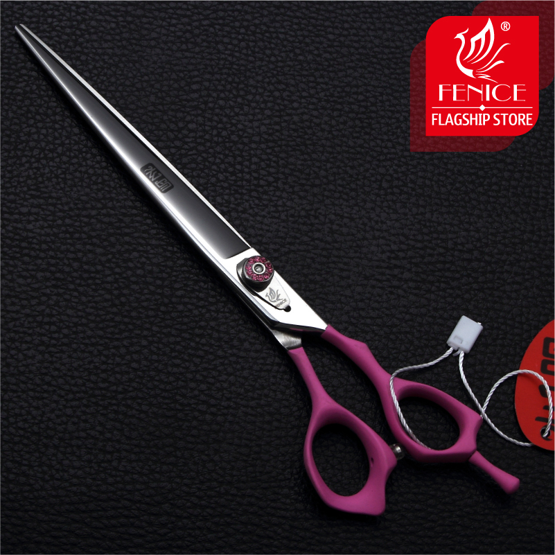 Fenice 7.0 7.5 8.0 inch professional dog grooming pet scissors for dog hair cutting straight shears tijeras tesoura