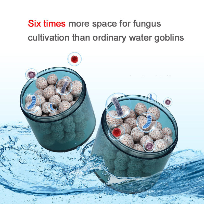Hollow Quartz Ball Free Breathing Cubes Bio Ceramic Ring Aquarium Biochemical Sponge Filter Fish Tank Stuff Canister Pet Product