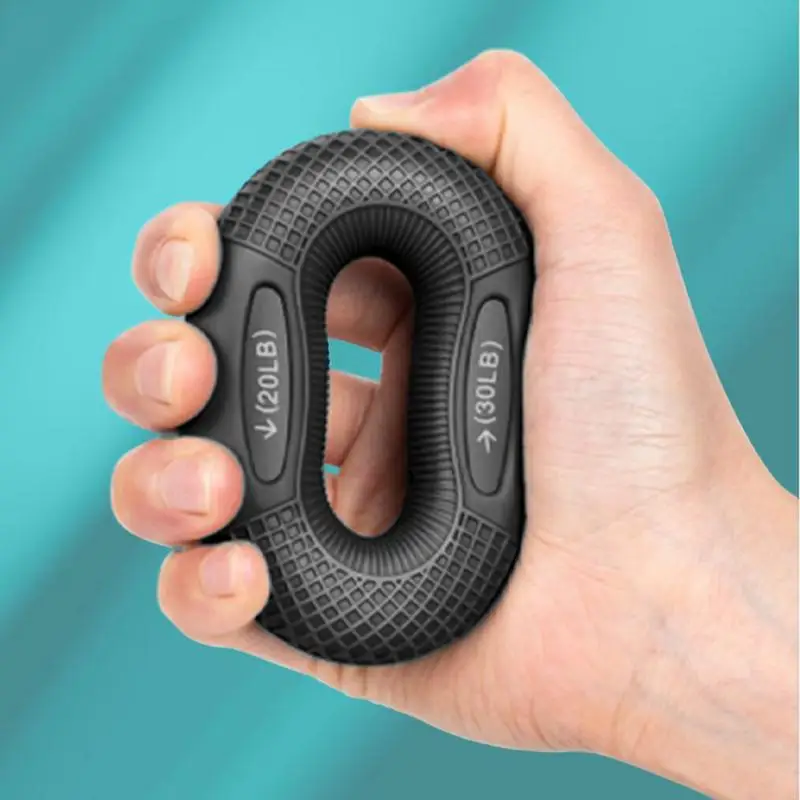 Hand Grip Strength Rings Strength Trainer For Finger With 2 Resistance Levels Workout Equipment For Muscle Building And Recovery
