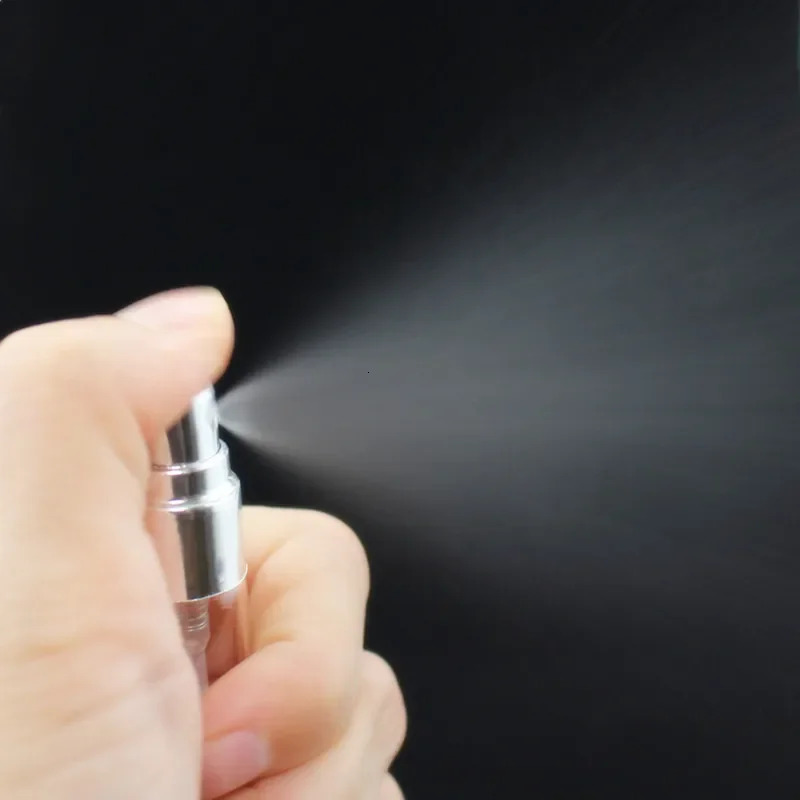 100pcs 2ml 3ml 5ml 10ml Glass Perfume Bottle with Metal Spray Empty Cosmetic Bottles Atomizer Refillable Glass Vials 240511