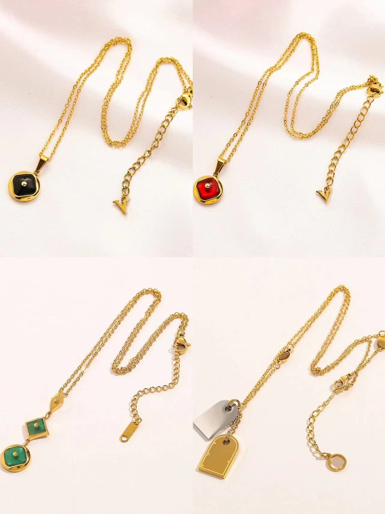 Designer Necklace for Men and Women Gold Pendant Necklace Designer Jewelry Fashion Stainless Steel Necklace Designer Design Necklace Gift