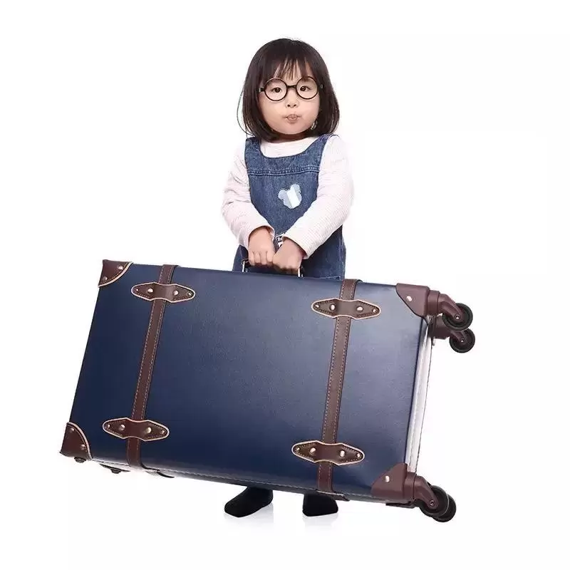 toolsbox Suitcases Retro Handmade Rolling Luggage 2PCS/SET Fashion Travel Trolley Suitcase On Wheels Men Women Personality Bag