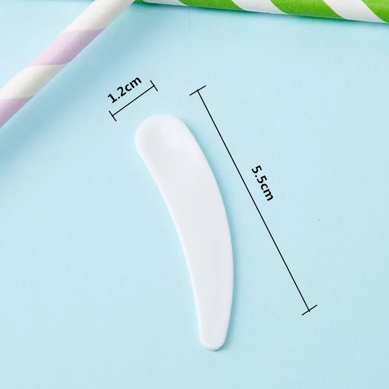 bd c Makeup Cream pcs Spoons Mask Mini Cosmetics Mixing Spatula Disposable Curved Scoop Face Eye Stick Beauty Tool Kits