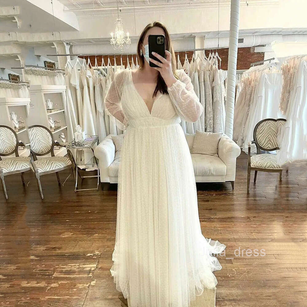 2024 New Pregnant Womens Large Size Womens Long Perspective Long sleeved Mesh Long Skirt Deep V Large hem Dress