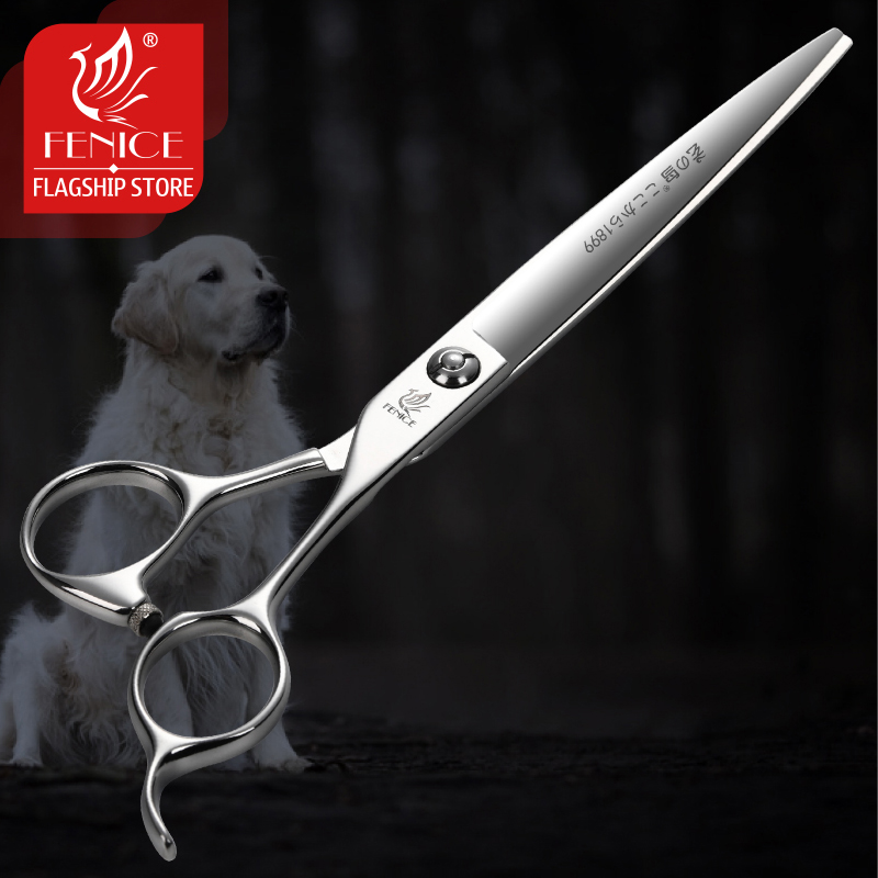 Fenice 7 inch 7.5 inch VG10 steel pet grooming scissors for dogs cutting scissors pet scissors grooming shears tesoura tijeras